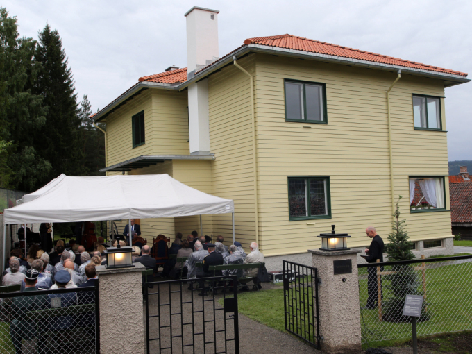Heimen i Tuengen allé er gjenskapt på Maihaugen på Lillehammer. Foto: Geir Olsen / NTB scanpix